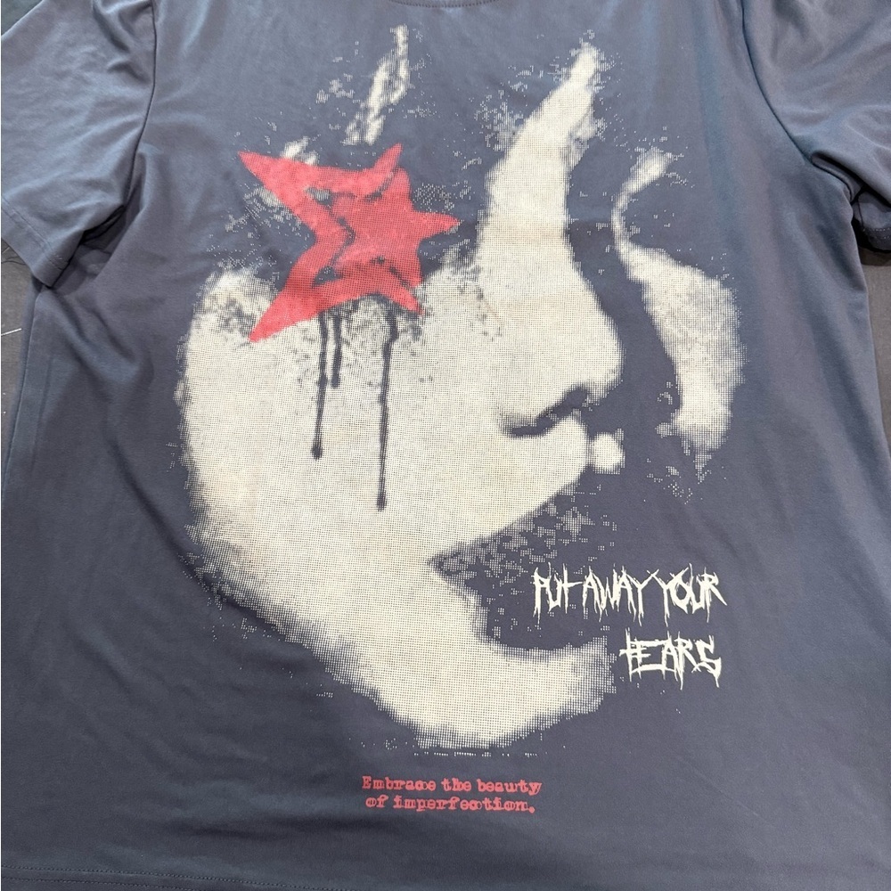 ROMWE Star Graphic Black T-Shirt